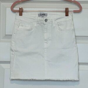 O2 Denim White Skirt - Size Small
